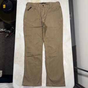 Ariat M4 Rebar Workwear Pants 38x32 Tan Brown Relaxed Fit Straight Jeans